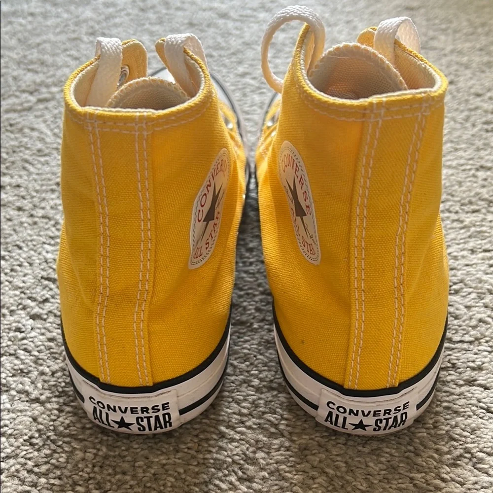Converse Yellow High-Top Sneakers - Picture 3 of 4